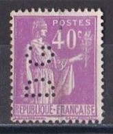 FRANCE  -  Perforés  Y&T  N   281  Perforé  DG - Usati