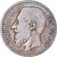 Monnaie, Belgique, Leopold II, 2 Francs, 2 Frank, 1866, TB, Argent, KM:30.1 - 2 Francs