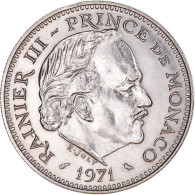 Monnaie, Monaco, Rainier III, 5 Francs, 1971, SUP+, Cupro-nickel, Gadoury:MC - 1960-2001 Nouveaux Francs