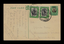 Sp9286 S.W.A.on "SUID AFRICA Overprint Postal Stationery" Faune Birds Oiseaux Animals (bathing Health Resort) Pmk Mailed - Kuurwezen