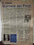 Italia IL NUOVO GIORNALE DEI POETI Novembre 1985 Premio Straripa Il TEVERE - Arte, Design, Decorazione