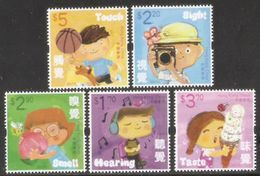 2017 HONG KONG THE 5 SENSES STAMP 5V - Unused Stamps