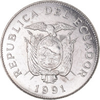 Monnaie, Équateur, 50 Sucres, 1991, SUP, Nickel Clad Steel, KM:93 - Ecuador