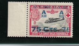 ESPAÑA 1927, EDIFIL 390t, VARIEDAD "192" EN LUGAR DE " 1927 " MNH. - Errors & Oddities