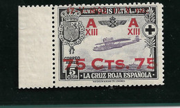 ESPAÑA 1927, EDIFIL 388t NEGRO, VARIEDAD " 192 " EN LUGAR DE " 1927 " MNH. - Errors & Oddities