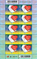 South Africa - 2000 World Post Day Sheet (**) # SG 1202 - Blocchi & Foglietti