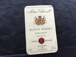 Ancienne étiquette De Scotch Whisky Old Label - Whisky