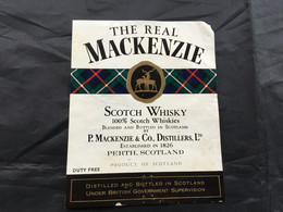 Ancienne étiquette De Scotch Whisky Old Label - Whisky