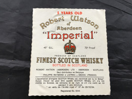 Ancienne étiquette De Scotch Whisky Old Label - Whisky