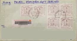 INDIA 2020 150th Birth Anniversary Of Mahatma Gandhi 6 Stamps Franked On Registered Speed Post Cover - Autres & Non Classés