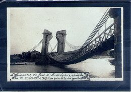 42. Carte Photo. L'effondrement Du Pont D'andrézieux Après La Crue Du 17 Octobre 1907. Vue Prise Rive Gauche - Andrézieux-Bouthéon