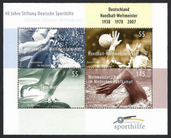 Deutschland, 2007, Block 70, Mi.-Nr. 2578+2585-2587, **postfrisch - 2001-2010