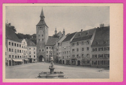 283166 / Germany - Landsberg Am Lech - Hauptplatz Mit Schmalzturm Fountain PC Deutschland Allemagne Germania - Landsberg