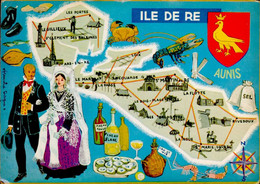 ILE DE RE     ( CHARENTE MARITIME )  LES DEPARTEMENTS FRANCAIS VUS PAR IRIS - Cartes Géographiques