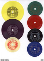 BHUTAN 1973 PHONOGRAPH RECORD / RECORDS STAMPS 7v Set (152A-152F, 557-63) Mint ,as Per Scan - Fouten Op Zegels