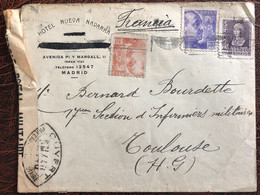 Espagne, Divers Sur Enveloppe Censurée - Madrid - (B3998) - Lettres & Documents