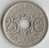 Pièce De Monnaie 25 Centimes Lindauer  1919 - 25 Centimes