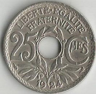 Pièce De Monnaie 25 Centimes Lindauer  1924 - 25 Centimes