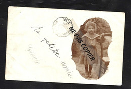 Cp Photo  De Jeune Fille  Oblit  "BEAUMONT A PARIS   PM  1905"   Sur Semeuse - Correo Ferroviario