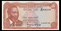 # # # Banknote Kenia (Kenya) 5 Schillingi 1975 UNC- # # # - Kenya