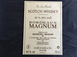 Ancienne étiquette De Scotch Whisky Old Label - Whisky