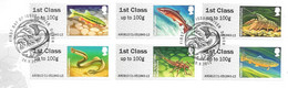 GB -  Post & GO Stamps (6)   2013  RIVERS  FDC Or  USED  "ON PIECE" - SEE NOTES  And Scans - 2011-2020 Decimal Issues