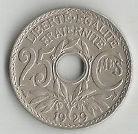 Pièce De Monnaie 25 Centimes Lindauer 1929 - 25 Centimes