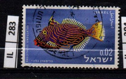 ISRAELE      1963	Pesci 0,02 Usato - Usati (senza Tab)