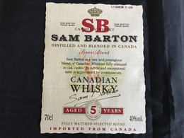 Ancienne étiquette De Whisky Canadien Canadian Old Label - Whisky