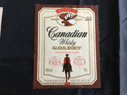 Ancienne étiquette De Whisky Canadien Canadian Old Label - Whisky