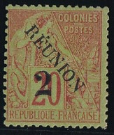 Réunion N°31 - Type II - Neuf Sans Gomme - TB - Unused Stamps