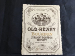 Ancienne étiquette De Bourbon Whiskey Old Label - Whisky