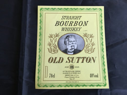 Ancienne étiquette De Bourbon Whiskey Old Label - Whisky