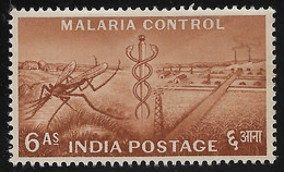 INDIA - 1955 - Valore Nuovo Stl Da 6 A. - LOTTA CONTRO LA MALARIA - In Buone Condizioni. - Nuevos