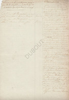 Manuscrit - 1821 - Seigneur De Stockhem - Obervations  (U850) - Manuskripte