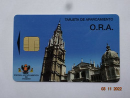 CARTE A PUCE  CHIPCARD SMART CARD STATIONNEMENT  TOLEDE  ESPAGNE POUR COLLECTIONNEUR - Other - Europe