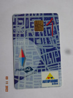 CARTE A PUCE  CHIPCARD SMART CARD STATIONNEMENT  AUTOPARKE DO BRASIL  POUR COLLECTIONNEUR - Other - America