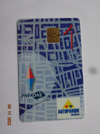 CARTE A PUCE  CHIPCARD SMART CARD STATIONNEMENT  AUTOPARKE DO BRASIL  POUR COLLECTIONNEUR - Altri – America