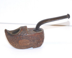 *JOLIE ANCIENNE PIPE EN BOIS FORME SABOT SOUVENIR DE LOURDES COLLECTION  E - Otros & Sin Clasificación