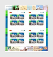 India 2008 Heritage Building Standard Chartered Bank Complete Sheetlet MNH - Otros & Sin Clasificación