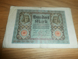Reichsbanknote Hundert Mark Berlin 1920 Reichsbankdirektorium !!! - 100 Mark