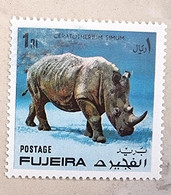 FUJEIRA Rhinocéros, Yvert N°794 ** Neuf Sans Charnière, MNH - Rhinozerosse