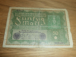 Reichsbanknote Fünfzig Mark 1919 , Banknote 50 Mark , Reihe 2 !!! - 50 Mark