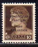 EMISSIONI LOCALI: BASE ATLANTICA 1943 CENT. 10c MNH OTTIMA CENTRATURA - Emissioni Locali/autonome