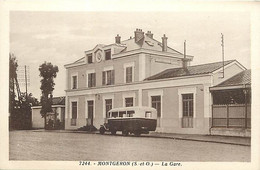 - Essonne -ref-A957- Montgeron - La Gare - Gares - Ligne De Chemin De Fer - Autobus - Autocar - Transports - - Montgeron