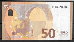 BELGIUM - 50 € - ZC - Z007 C5 - UNC - Draghi - 50 Euro