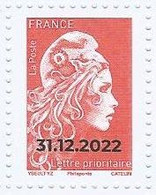FRANCE MARIANNE LP SURCHARGEE  31/12/2022 DU SALON D'AUTOMNE 2022 NEUF - Unused Stamps