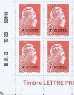 FRANCE COIN DATE MARIANNE LP SURCHARGEE  31/12/2022 DU SALON D'AUTOMNE 2022 NEUF - Unused Stamps
