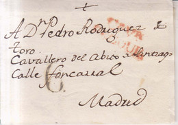 Año 1820 Prefilatelia Carta  Marcas Segouia CªVª Caballero Del Abito De Santiago - ...-1850 Prefilatelia