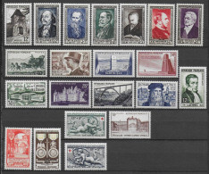 FRANCE - 1952 - ANNEE COMPLETE ** MNH - 21 TIMBRES - COTE = 114 EUR. - 1950-1959